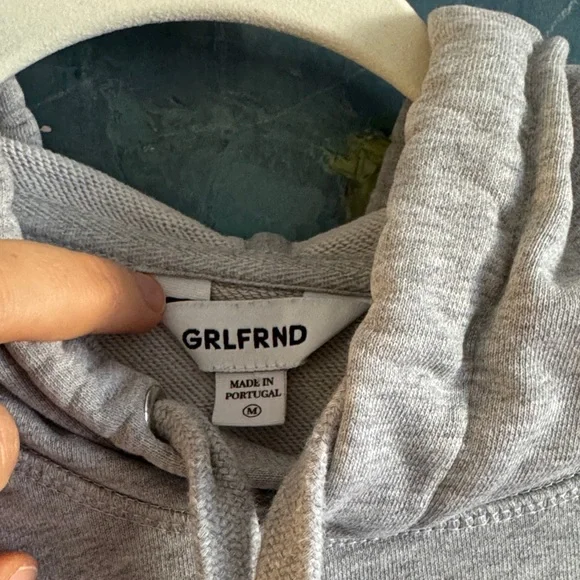GRLFRND Gray Playing Card Hoodie